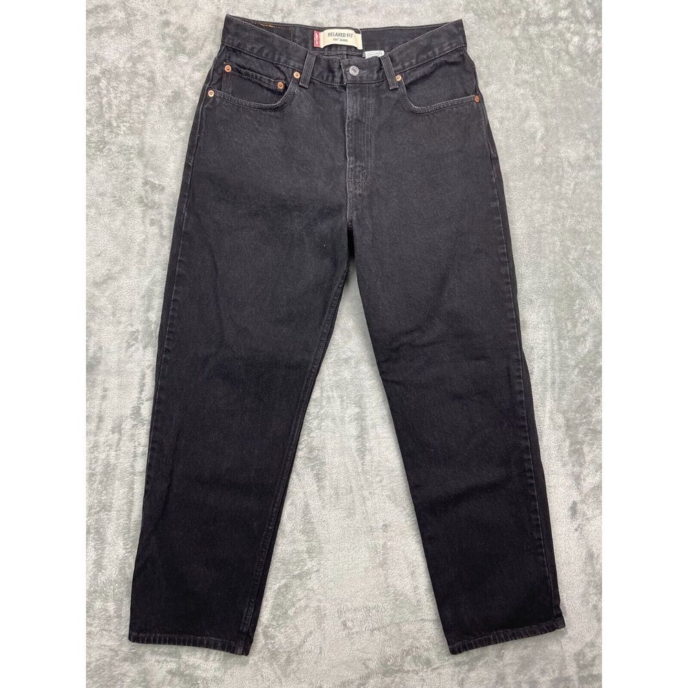 Levi's 550 Men's Jeans 31x30, Black Denim Relaxed Fit Straight Leg